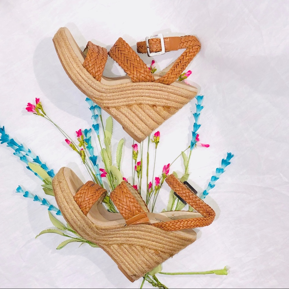 Michael Kors “Juniper” Woven Wedge Sandals - 7.5M